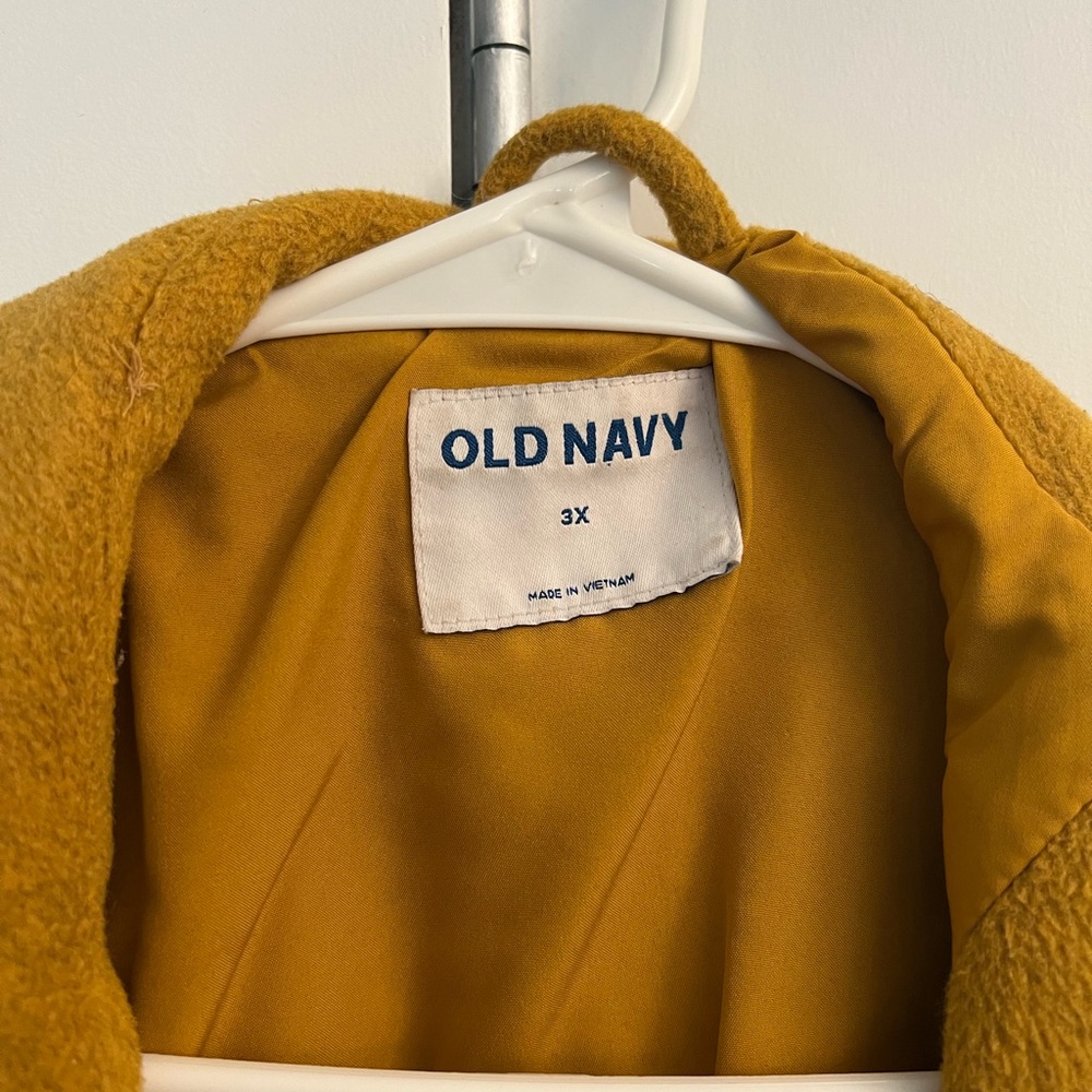 Yellow Plus Size Coat
